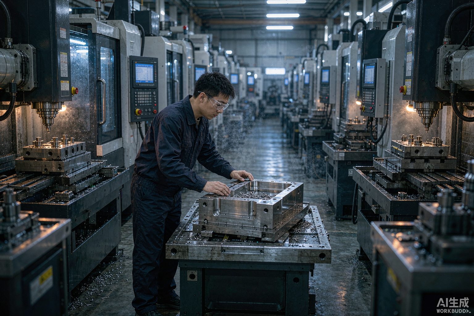 思帅模具精密模具加工车间